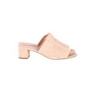 Mansur Gavriel Suede Block Heel Mules